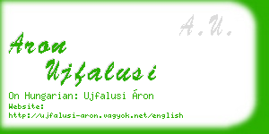 aron ujfalusi business card